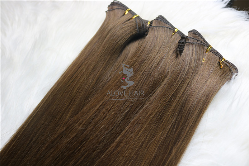 China mink hair factory best hand tied wefts